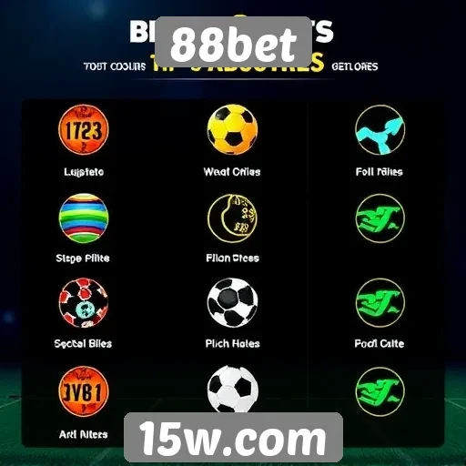 Tipos de apostas disponíveis na 88bet